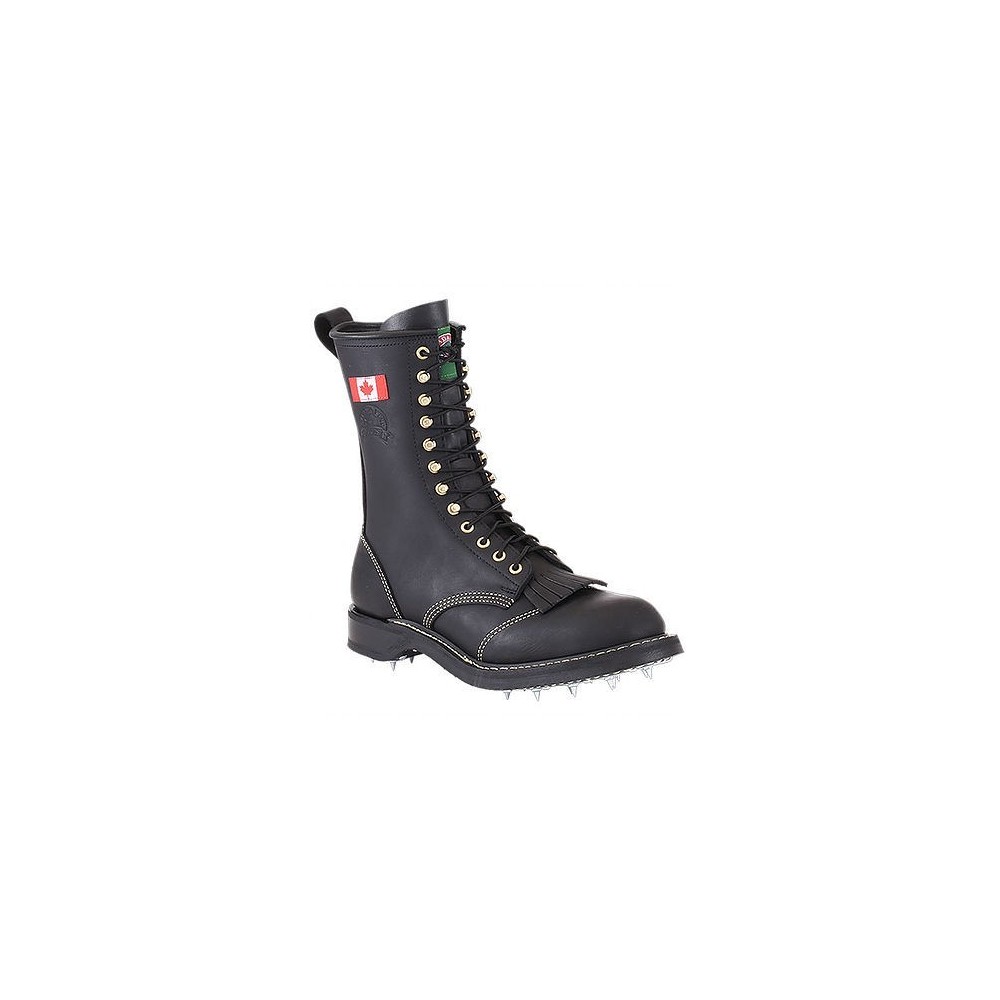 Canada West 14366 Steel-Toe Black Loggertan Lace Work Boots CSA Grade 1