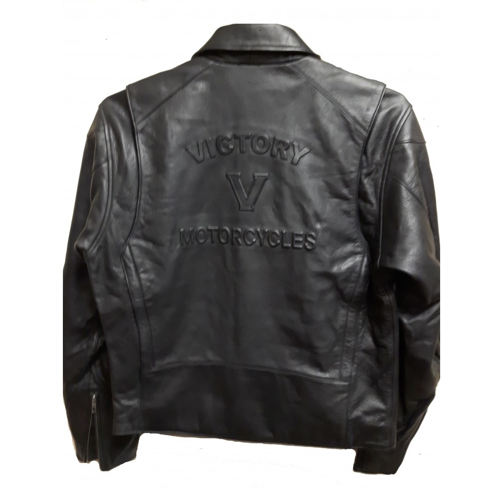 Mens Branded, Black Soft Leather Casual Jacket