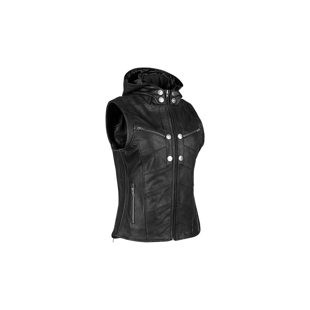 HELL'S BELLES™ LEATHER VEST Black by Speed & Strength