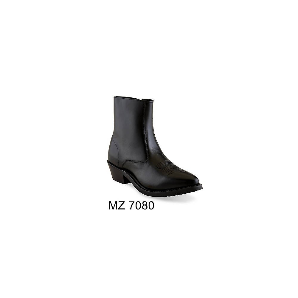 OLD WEST Men's Zipper Western Ankle Boot - Mz7080