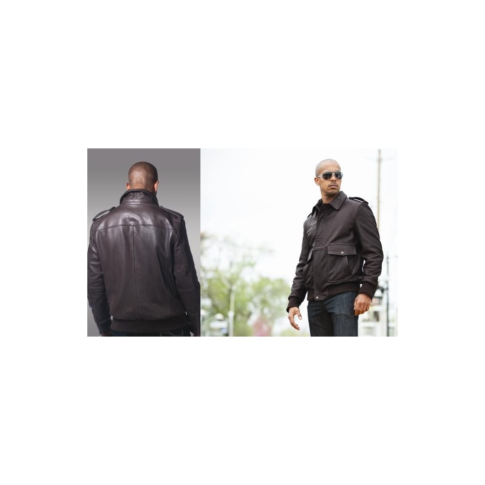 Fashion Leather Jacket WBM2040 black