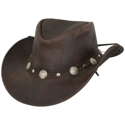 Rawhide Leather Hat -...