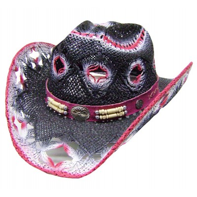 Women's Straw Cowboy Hat,...