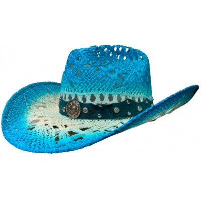Lady's Straw Cowboy Hat - MT1