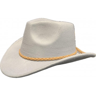 Grey Felt-Feel Western Hat...