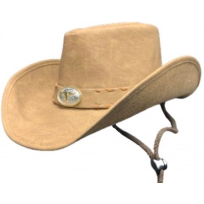 Lt.Tan Western Hat Faux...