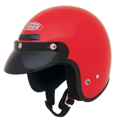 Red GM2 Open Face Helmet