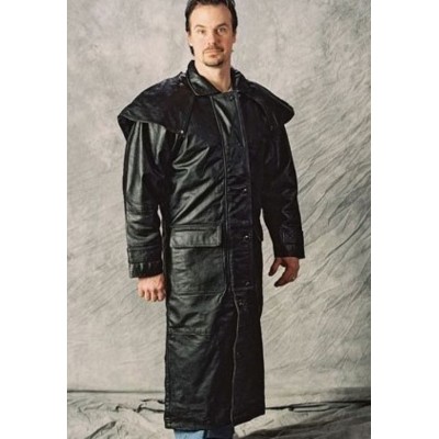 Leather Outback Duster Coat