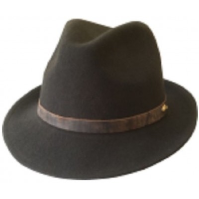 Trilby Brown Hat, Wool Felt...
