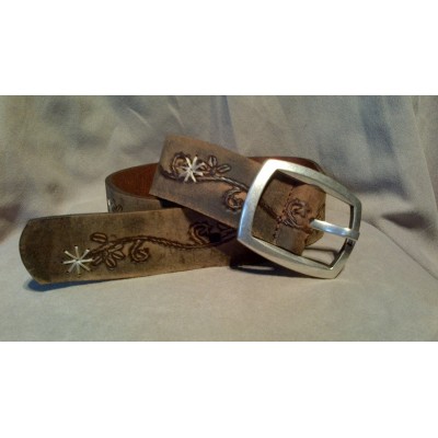 LADIES BELT-9121-26 BROWN