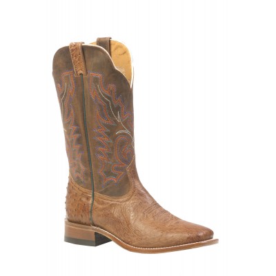 Boulet Smooth Mad-Dog Ranger Ostrich - Wide square toe boot 3500