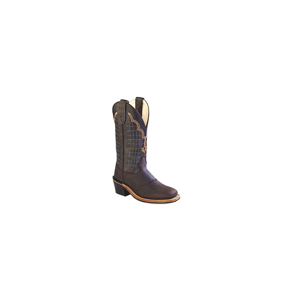Old West Buckaroo Broad Square Toe Boots- BSY1865