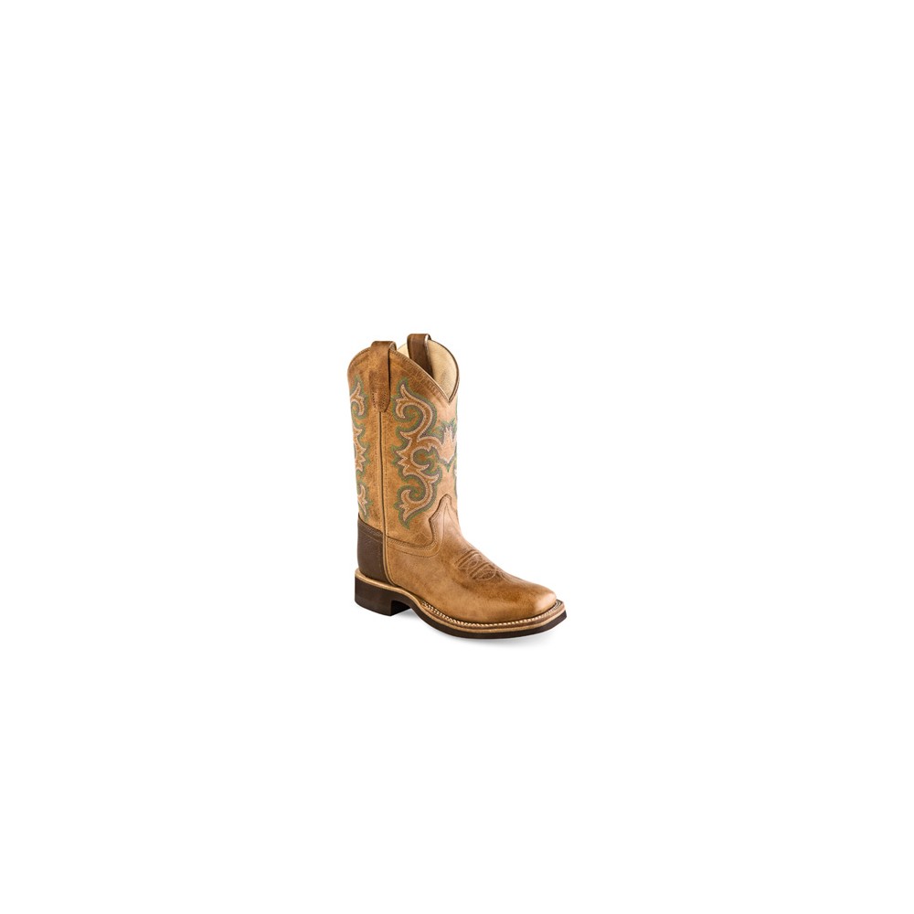 Old West BSY1821 Youth Broad Square Toe Boots