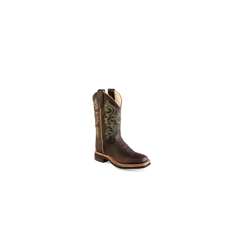 Old West BSY1822 Youth Broad Square Toe Boots