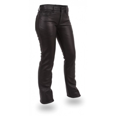 Women's Leather Jeans