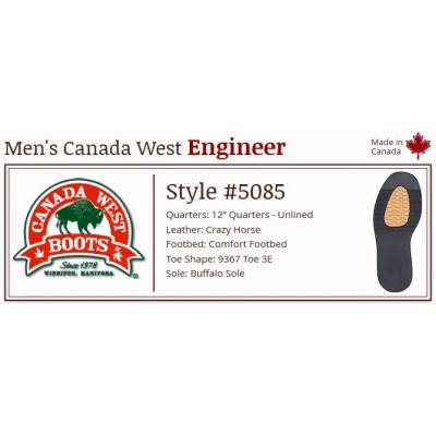 Crazy Horse Engineer 12" 5085 Canada West Enginees
