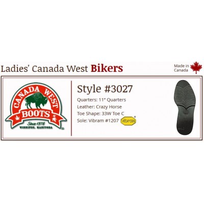 Crazy Horse 11" 3027 Ladies Canada West Bikers