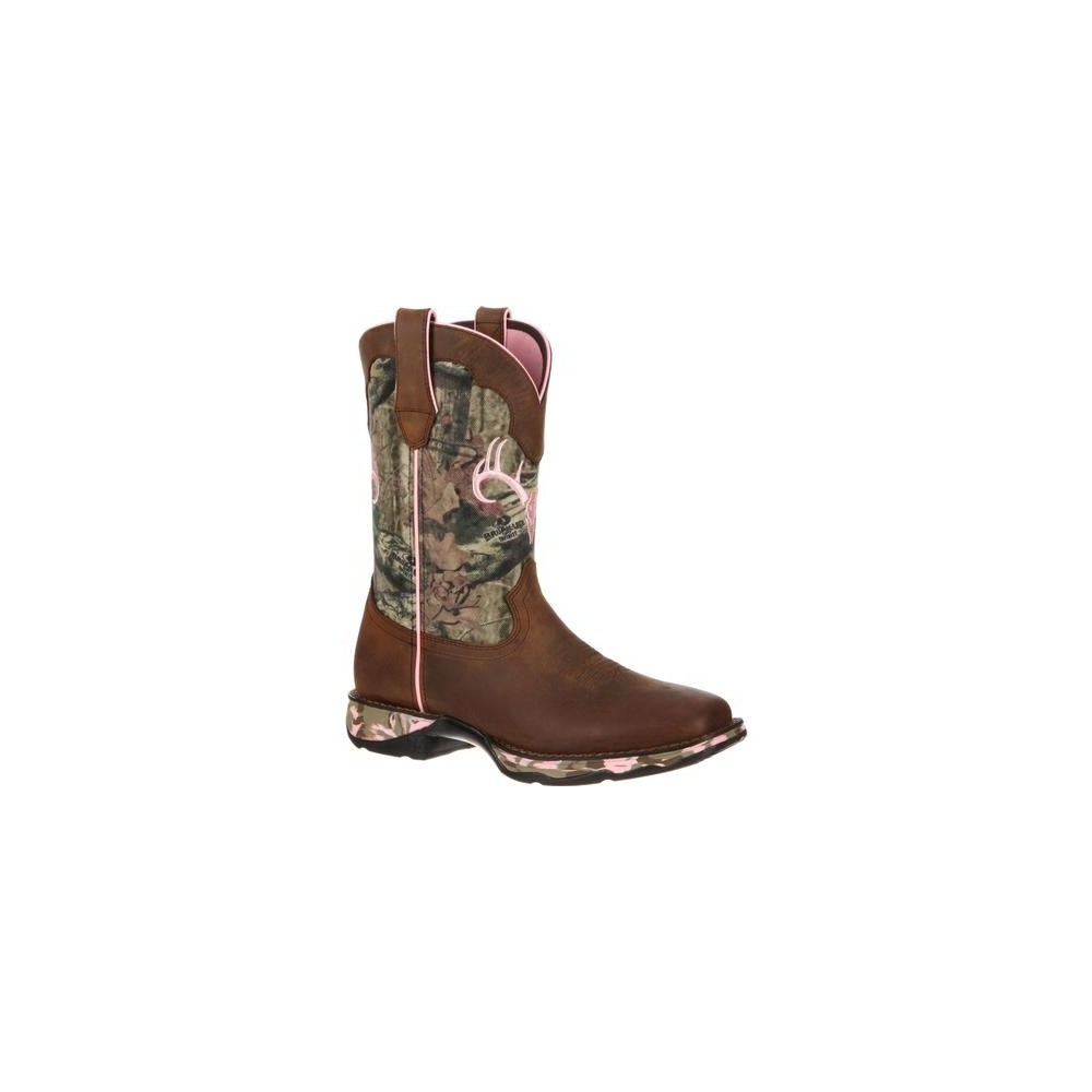 Lady Rebel by Durango DRD0051 Women's Distresses Brown/Camo Western Boot