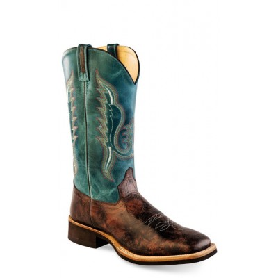 OLD WEST - Mens Broad Square Toe Boot   BSM 1861