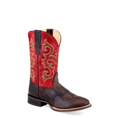 OLD WEST - Mens Broad Round Toe Boot  5704