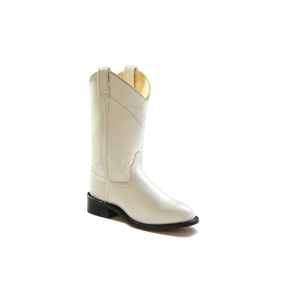 Old West SRL4021 Womens White Roper Boots