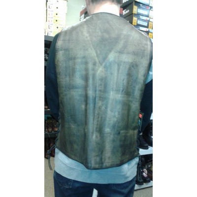 Marble  Brown Leather Vest