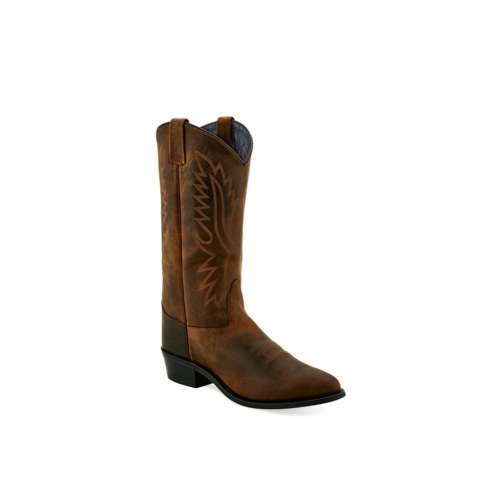OLD WEST - Mens Brown Western Boots OW2011