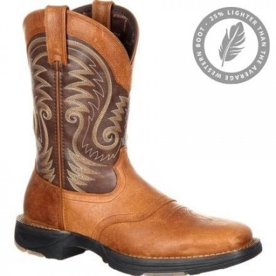Durango Men's DDB0110 Ultra-Lite 11" Brown/Chocolate Saddle Western boot