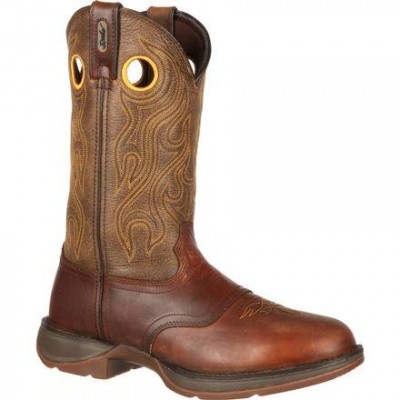 Rebel by Durango Men's DB5468 11"  Sunset Velocity/Trail Brown Pull-on Western boot with DSS