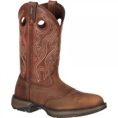 Rebel by Durango Men's DB5474 11"  Dusk Velocity/Bark Brown Pull-on Western boot with DSS