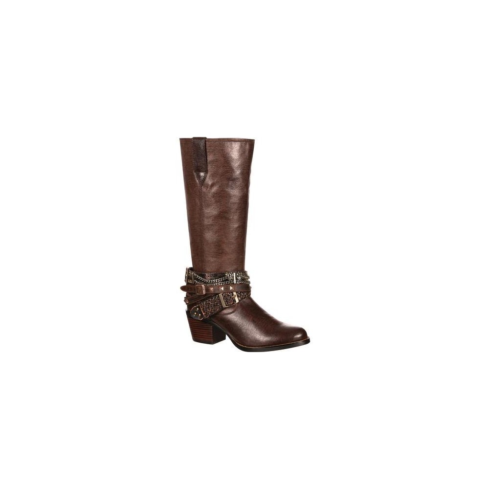 Durango Women's DRD0073 14" Philly Accessorized Western Boot - Brown