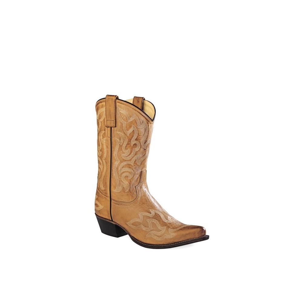 Old West 18054 Ladies Tan Canyon 10" Fashion Western Boots