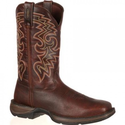 Rebel by Durango Men's DB5434 11" Dark Chocolate Pull-on Western boot with DSS